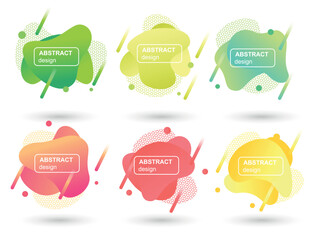 set of speech bubbles