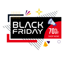Black Friday Sales Promotion, stickers, clip art images, social media share, poster129.ai