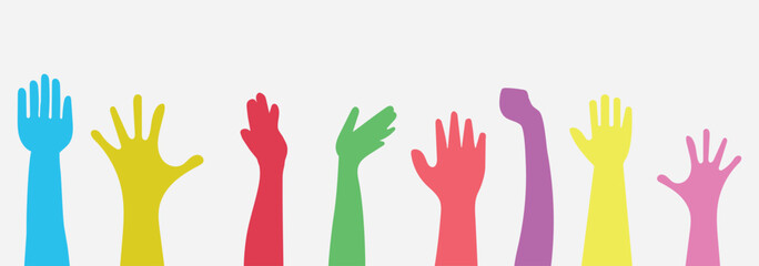 hands up icon vector illustration