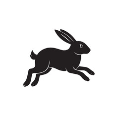 rabbit silhouette vector