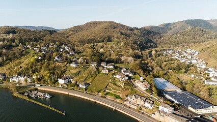 Mosel valley. Areal view