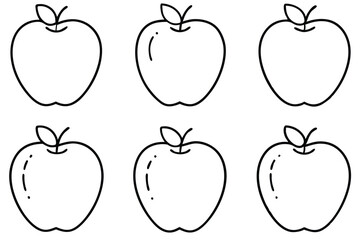 Adobe Illustrator Artworkapples line art perfect for digital art creation