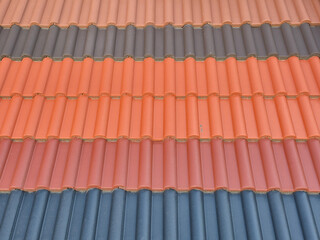 Vibrant and Colorful Roof Tiles Featuring a Contemporary and Modern Aesthetic Design