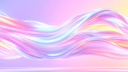 Fototapeta premium Abstract Flowing Pastel Waves