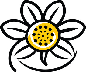 Wallflower, Waxflower, Windflower, Wisteria, Yellow Bell, Zephyranthes (Rain Lily), Snowdrop, Oxeye Daisy, Star Jasmine, Everlasting Daisy, flower logo icon