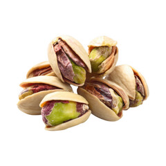 Pistachios Nuts Healthy Snack Close up on isolated background