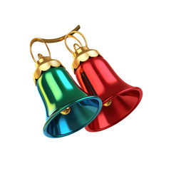 Jingle Bells Festive Red and Teal Christmas Bells
