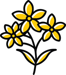 Wallflower, Waxflower, Windflower, Wisteria, Yellow Bell, Zephyranthes (Rain Lily), Snowdrop, Oxeye Daisy, Star Jasmine, Everlasting Daisy, flower, logo, icon, Milkweed, Narcissus, Oleander, Passionfl