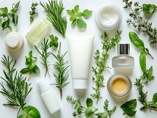 Herbal Skincare Product Display