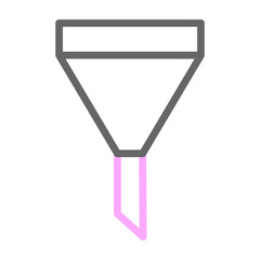 Filter Vector Line Lt Pink Grey Icon Design