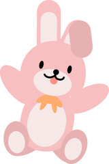 핑크색 토끼 인형