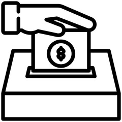 Elections icon for dishonesty , website, application, printing, document, poster design, etc
