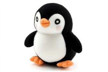 Fototapeta premium Adorable Plush Penguin: Soft, Charming, and Whimsical Toy