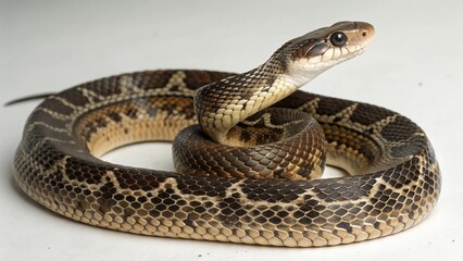 Obraz premium Antiguan Racer Snake on studio background 