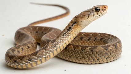Obraz premium Antiguan Racer Snake on studio background 