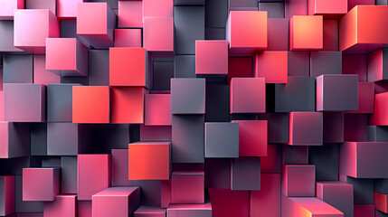 Geometric Symphony in Monochrome: A captivating array of black and white cubes interlock in a rhythmic pattern, creating a visually striking and modern architectural landscape with depth and intrigue.