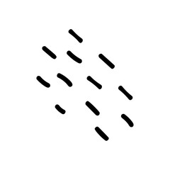 Hand draw elements icon vector. Hand drawn ribbon illustration sign. Scribble symbol or logo.