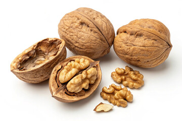 walnut image on white background image