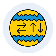 Geological Terrain and Earth Science vector Icon design