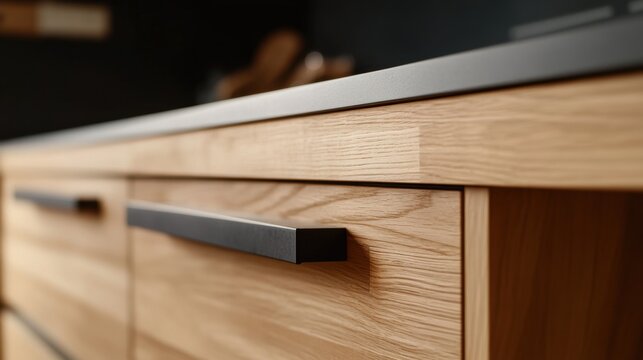 Carpenter installing kitchen cabinets. Featuring cabinet installation and woodworking