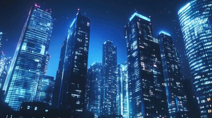 Obraz premium Smart city and abstract dot point connect with gradient line and aesthetic Intricate wave line design , big data connection technology concept .