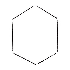 手描きのカクカクの吹き出し