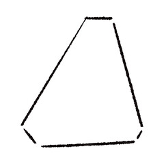 手描きのカクカクの吹き出し