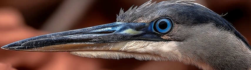 Heron Closeup Profile.