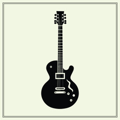 Naklejka premium acoustic guitar vector illustration