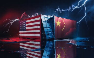 US-China Trade War Concept