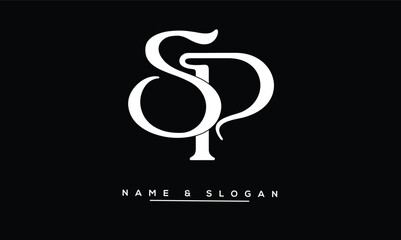 Obraz premium SP, PS Abstract Letters Logo Monoghram