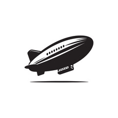 vector illustration of an airship