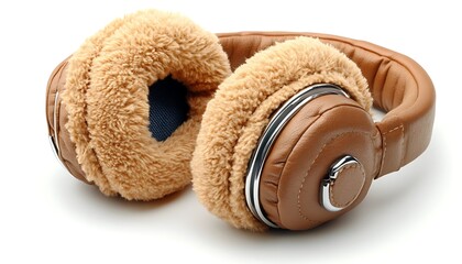 Earbuds on White Background