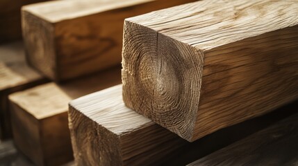 Carpenter shaping wooden beams. Featuring woodworking and beam shaping