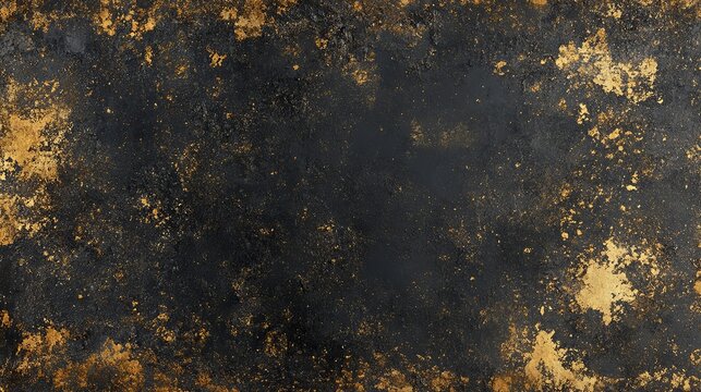 Black gold texture background abstract design pattern grunge luxury golden backdrop material surface art 