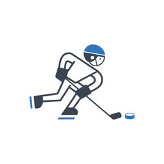 Ice Hockey Player Icon