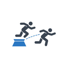 Long Jump Icon