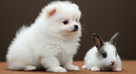 Obraz premium Unexpected Companions AI Generated