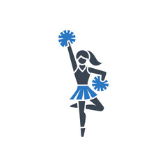 Cheerleader Action Icon