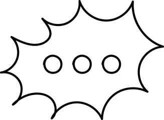 Chat Message Line Icon Set. Speech Bubble, Dialogue, chatting box, message box Talk chat thin conversation dialog symbols. Balloon doodle style of thinking sign symbol. Voice message comic cloud.