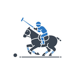 Fototapeta premium Polo Rider Icon