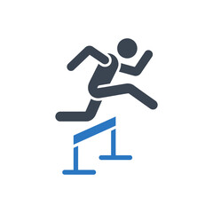 Hurdles Jump Icon