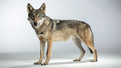Fototapeta premium Arabian Wolf on studio background 