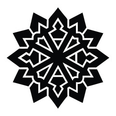 linocut silhouette of a tessellation pattern cri.