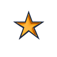 Fototapeta premium Gold Star Emoji
