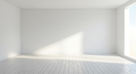 Fototapeta premium Sunlit Minimalism AI Generated