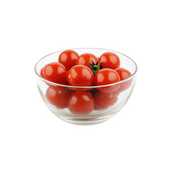 Fresh Cherry Tomatoes in a Glass Bowl
