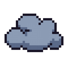 Fototapeta premium 雲のピクセルアート