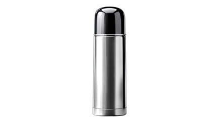 Sleek Stainless Steel Thermos: A stylish and functional stainless steel thermos bottle with a sleek, modern design. Perfect for keeping drinks hot or cold on the go.