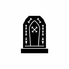 creative details Open Tomb Icon Vector Illustration